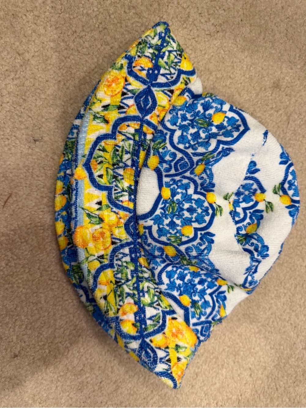 Italian Sartoria by Giamo Cinque Lemon Tile Print Bucket Hat